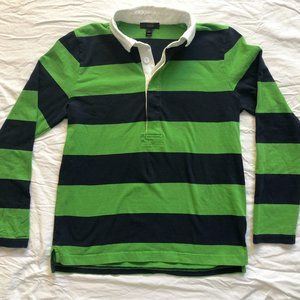J. Crew 1984 Striped Rugby shirt, Navy and Green